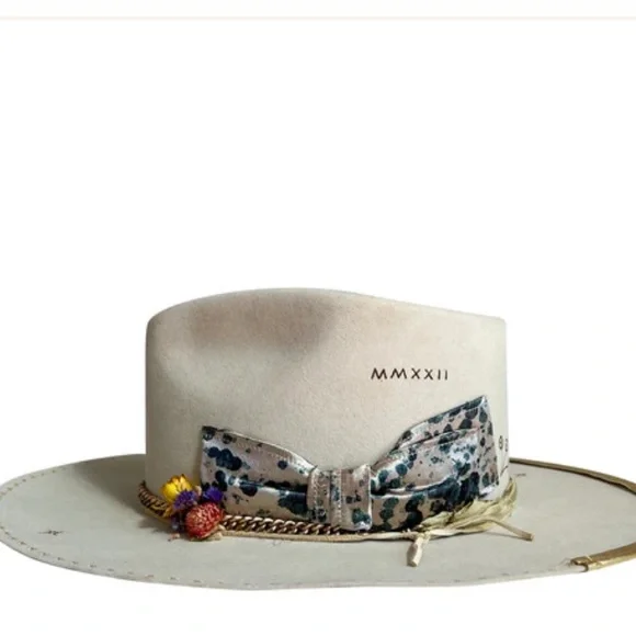 Teressa Foglia - Lace Hat - New in Box - Sz -7 3/8 - Picture 1 of 11